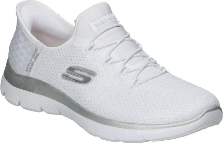 Skechers Mode Sneakers Wit Zilver Vrouwen White Dames - Foto 5