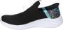 Skechers Ultra Flex 3.0 Colory Wild Slip-Ins Instapper Meisjes Zwart - Thumbnail 3