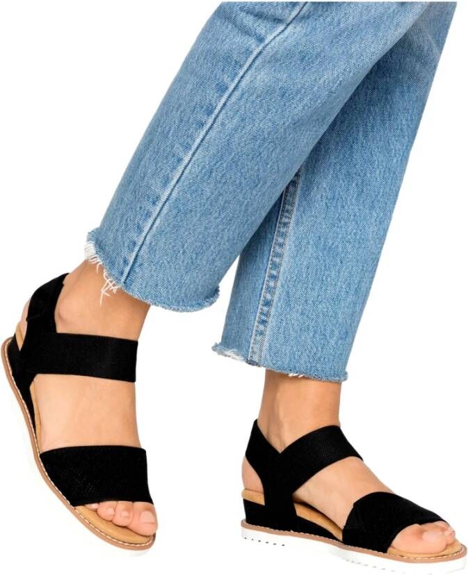 Skechers Desert Kiss Sandalen Black Dames