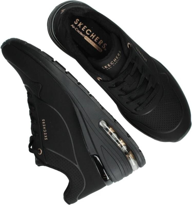 Skechers Elevated Air Chunky Sneaker Black Dames