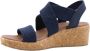 Skechers Arch Fit Beverlee Love Stay Dames Sandalen Navy Blue - Thumbnail 8