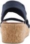 Skechers Arch Fit Beverlee Love Stay Dames Sandalen Navy Blue - Thumbnail 10