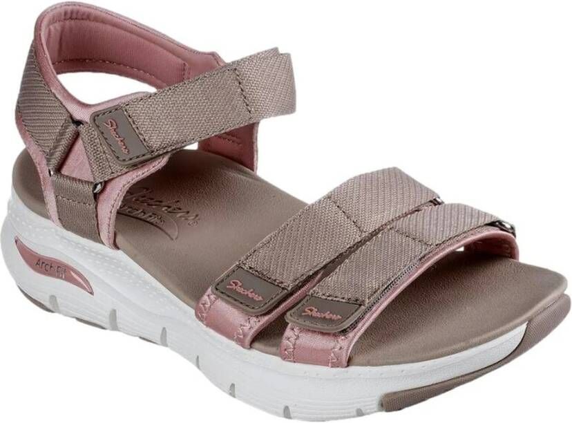 Skechers Flat Sandals Beige Dames