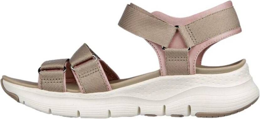 Skechers Flat Sandals Beige Dames