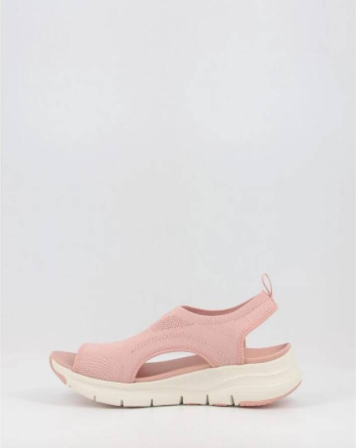 Skechers Flat Sandals Roze Dames