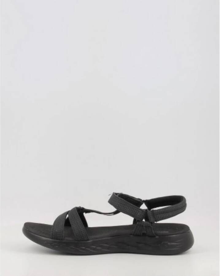 Skechers Flat Sandals Zwart Dames