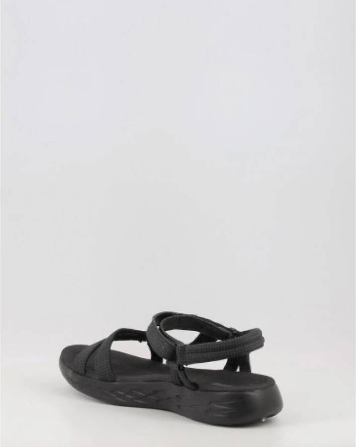 Skechers Flat Sandals Zwart Dames
