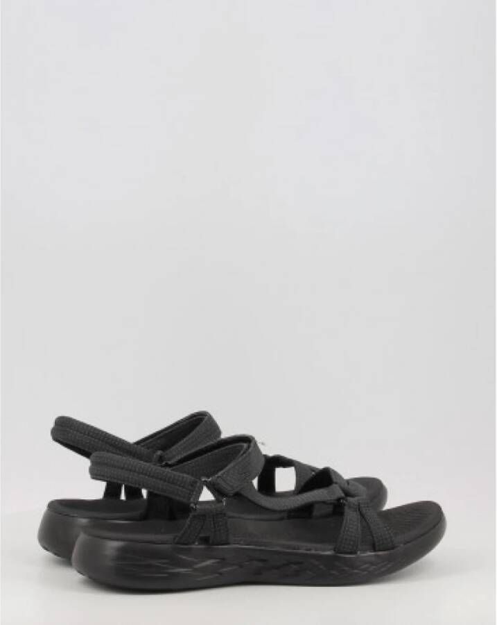 Skechers Flat Sandals Zwart Dames