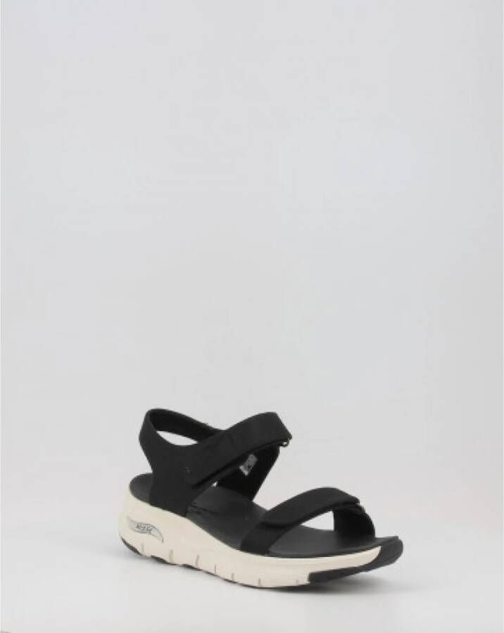 Skechers Flat Sandals Zwart Dames