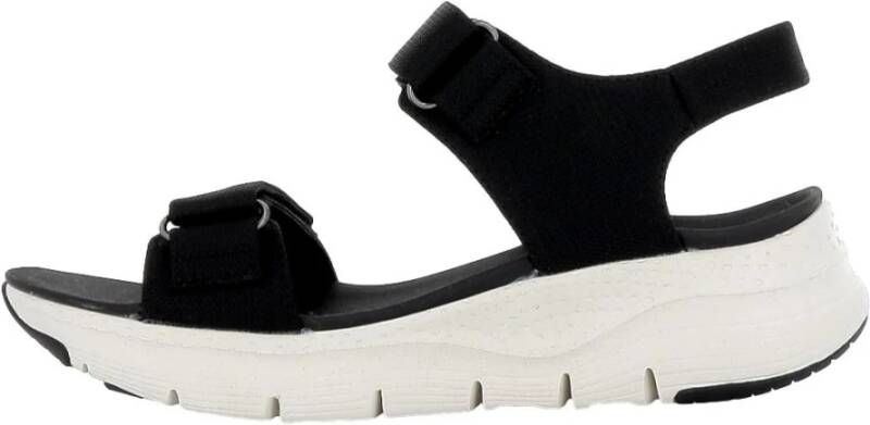 Skechers Flat Sandals Zwart Dames