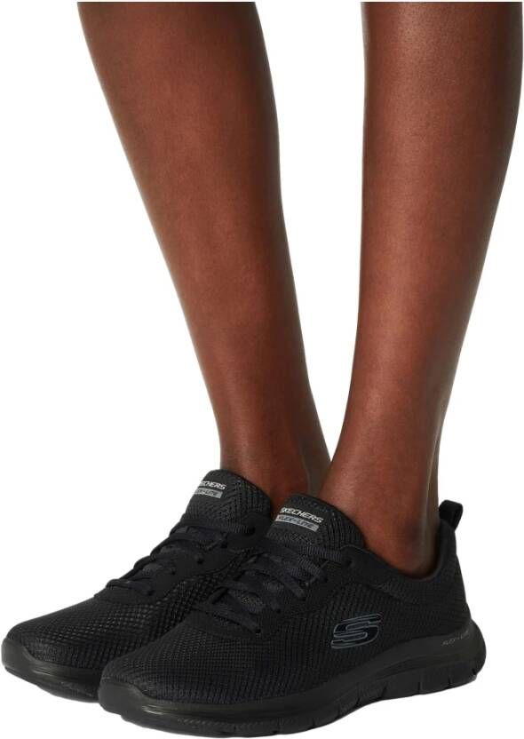 Skechers Flex Appeal 4.0 Bril Sneakers Black Dames