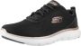 Skechers Flex Appeal 5.0 150206-BKRG Vrouwen Marineblauw Sneakers - Thumbnail 6