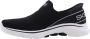 Skechers Go Walk 7 Mia Dames Instappers Zwart;Wit - Thumbnail 5