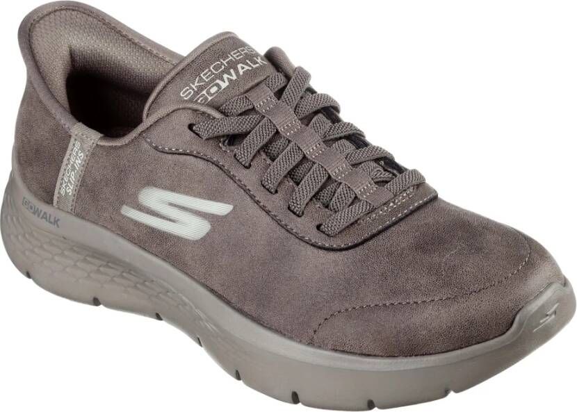 Skechers Slip-Ins Go Walk Flex Sneakers Dames Bruin - Foto 2