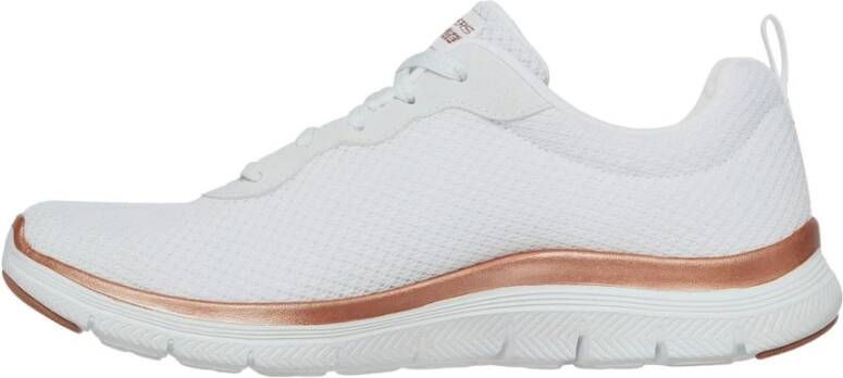 Skechers Gebreide Sportieve Sneaker White Dames