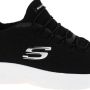 Skechers Geheugen Hardloopschoenen Zwart Wit Black Heren - Thumbnail 6