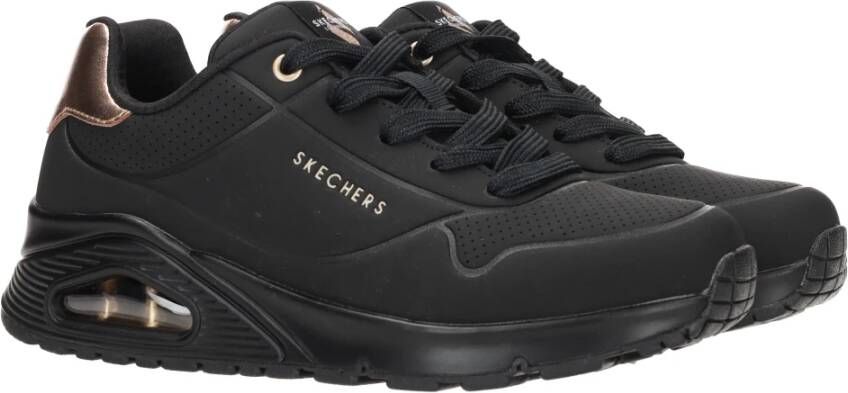 Skechers Comfortabele Zwarte Meisjessneaker met Memory Foam Zwart Heren