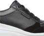 Skechers Geperforeerde Duraleather Sneakers Black Dames - Thumbnail 4
