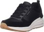 Skechers Geperforeerde Duraleather Sneakers Black Dames - Thumbnail 6