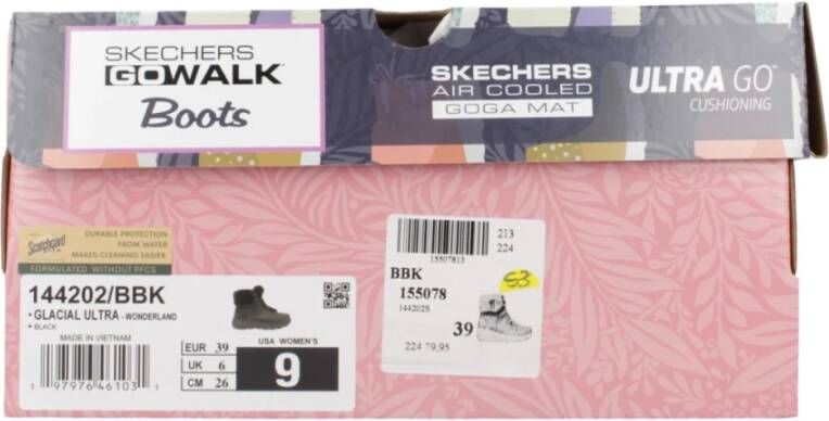 Skechers Glacial Ultra Winterschoenen Black Dames