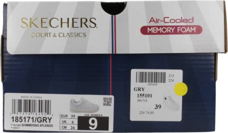 Skechers Glinsterende Sneakers Gray Dames