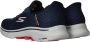 Skechers Go Walk 7 Free Hand 2 Heren Instappers Donkerblauw Rood - Thumbnail 10