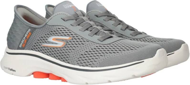 Skechers Go Walk 7 Free Hand 2 Slip-Ins instapper Gray Heren