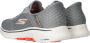 Skechers Slip-ins Go Walk 7 Free Hand 2 Heren Instappers Grijs - Thumbnail 15