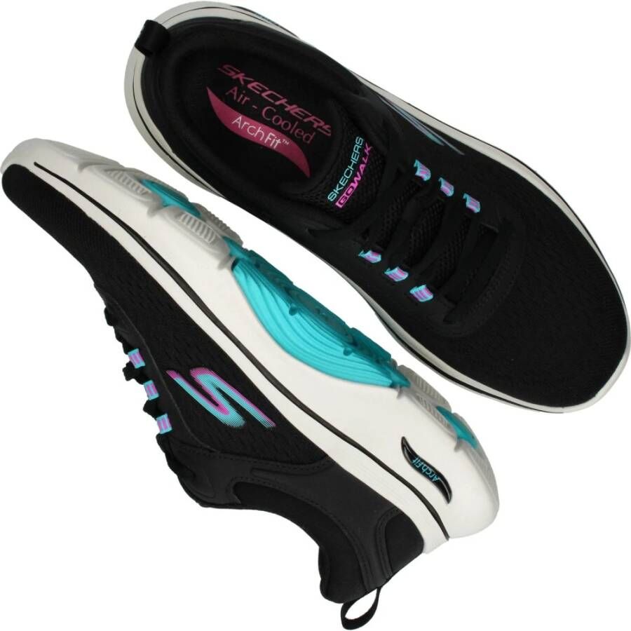 Skechers Go Walk Arch Fit 2.0 Balin Vegan sneaker Black Dames