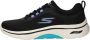 Skechers Go Walk Arch Fit 2.0 Balin VEGAN Sneaker Zwart - Thumbnail 7