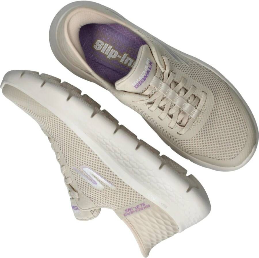 Skechers Go Walk Flex-Grand Entry Slip-Ins instapper Beige Dames