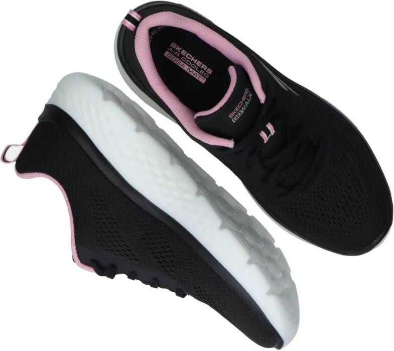 Skechers Go Walk Hyper Burst sneaker Zwart Dames