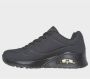 Skechers JGoldcrown Uno Golden Heart Sneakers Dames Zwart - Thumbnail 8