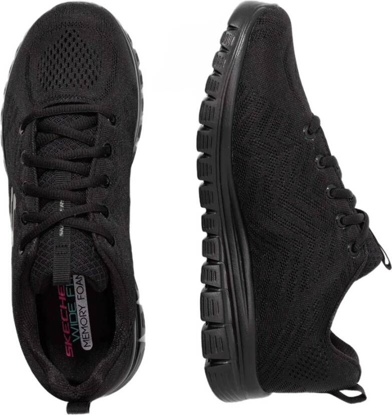 Skechers Graceful-Get Connect Sneakers Black Dames