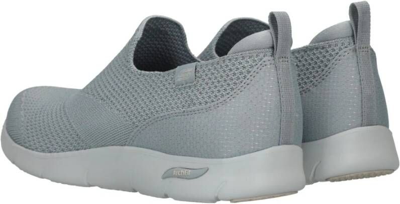 Skechers Grijze Arch Fit Refine Iris Vegan Instapper Gray Dames