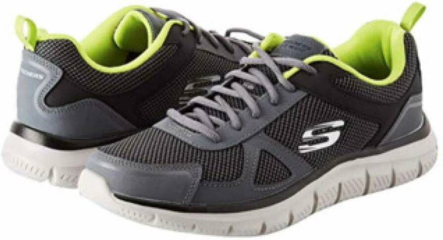 Skechers Grijze Heren Veterschoenen