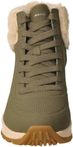 Skechers Groene stoere damesschoen Green Dames