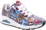 Skechers Uno Vexx Color Doodle Sneakers rood Dames - Thumbnail 15