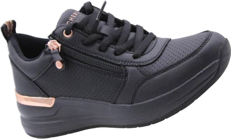 Skechers Harriettes Stijlvolle Sneakerschoenen Black Dames