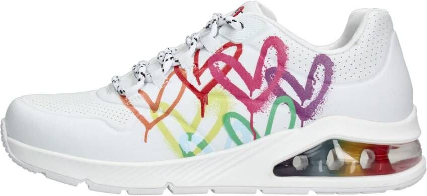 Skechers JGoldcrown Uno 2 Floating Love sneaker Wit Dames