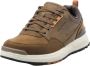 Skechers Lace Up Leather Sneaker Slippers Brown Heren - Thumbnail 6