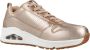 Skechers -Dames -Sneaker- Uno-Metallixs- Rosegold-177109 RSGD - Thumbnail 6