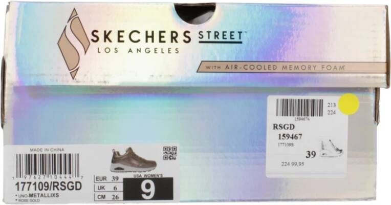 Skechers -Dames -Sneaker- Uno-Metallixs- Rosegold-177109 RSGD - Foto 9