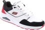 Skechers Street Uno Retro One Herensneakers 183020 Wit Rood - Thumbnail 8