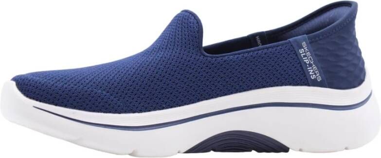 Skechers Stijlvolle Mocassin Sneakers voor Vrouwen Blue Dames