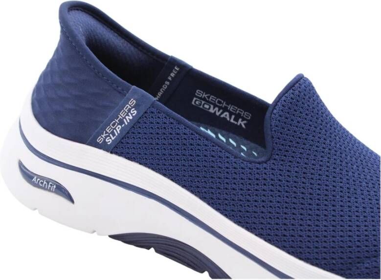 Skechers Stijlvolle Mocassin Sneakers voor Vrouwen Blue Dames