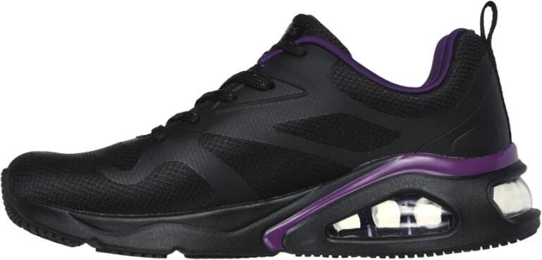 Skechers Moderne Sneaker met Triple Air Cushion Black Dames