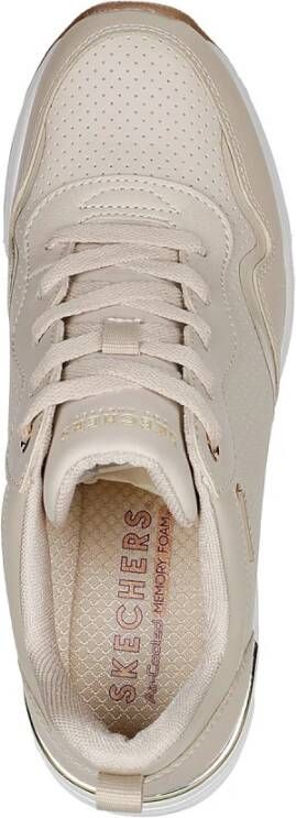 Skechers Modieuze Air-Cooled Sneaker Beige Dames