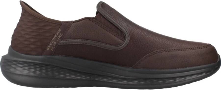 Skechers Stijlvolle Loafers voor Mannen Brown Heren