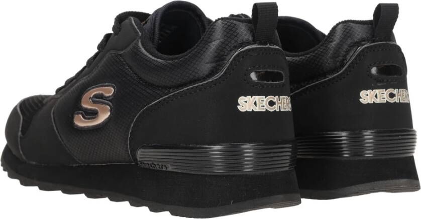 Skechers Sportieve Mesh Sneaker met Air-cooled Memory Foam Zwart Dames